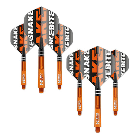 Peter Wright Snakebite Nitrotech & Hardcore Combo - Orange by Red Dragon - 3 Sets - view 2