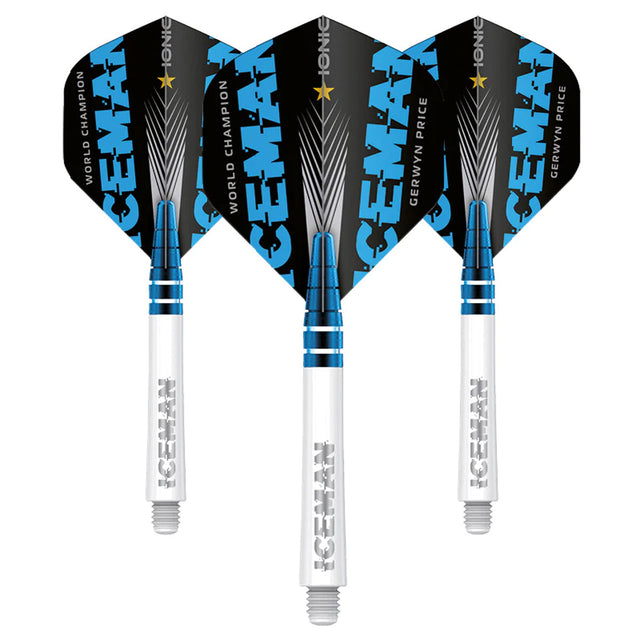 Gerwyn Price World Champion Nitro Ionic & Hardcore Combo White by Red Dragon - 2 Sets