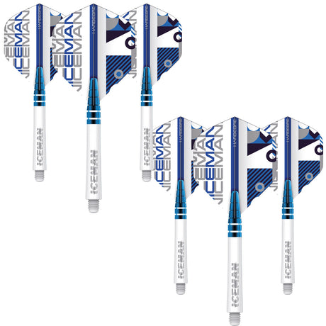 Gerwyn Price Nitro Ionic & Hardcore Combo - White by Red Dragon - 2 Sets - view 2