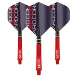 Nitrotech Flight & Shaft Combo - Red by Red Dragon - 4 Sets