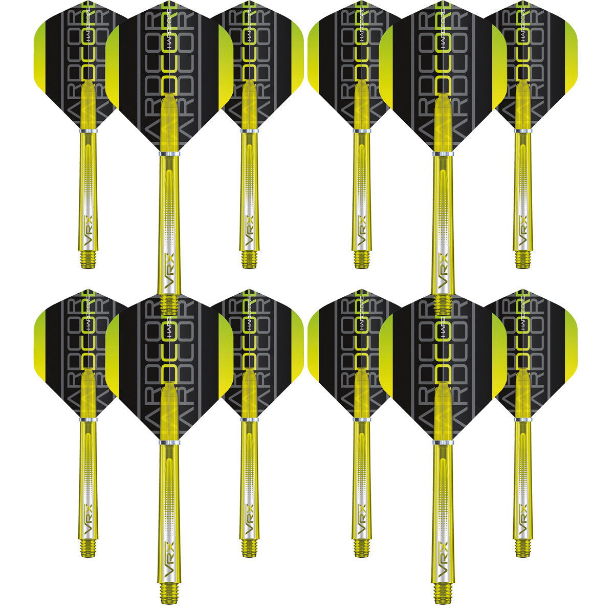 VRX Flight & Shaft Combo - Yellow by Red Dragon - 4 Sets - view 2