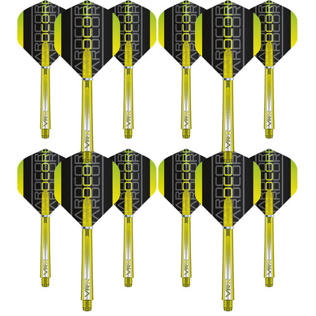 VRX Flight & Shaft Combo - Yellow by Red Dragon - 4 Sets - view 2
