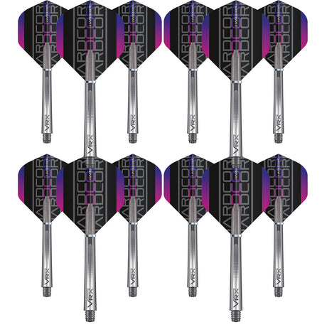 VRX Flight & Shaft Combo - Purple by Red Dragon - 4 Sets - view 2