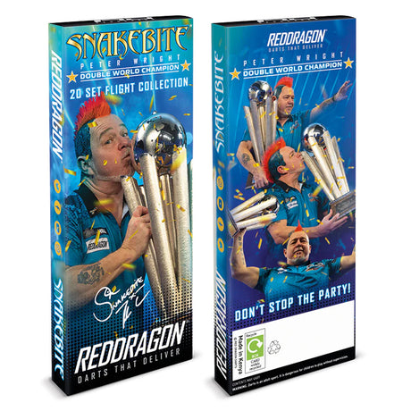 Peter Wright Snakebite Double World Champion Flight Collection by Red Dragon - view 8