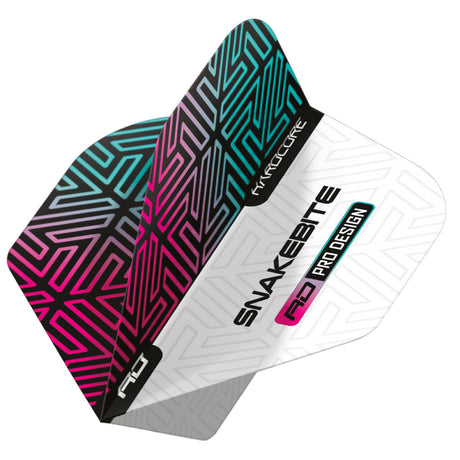 3 x Sets Hardcore Snakebite Flight Pack Standard Dart Flights by Red Dragon - view 5