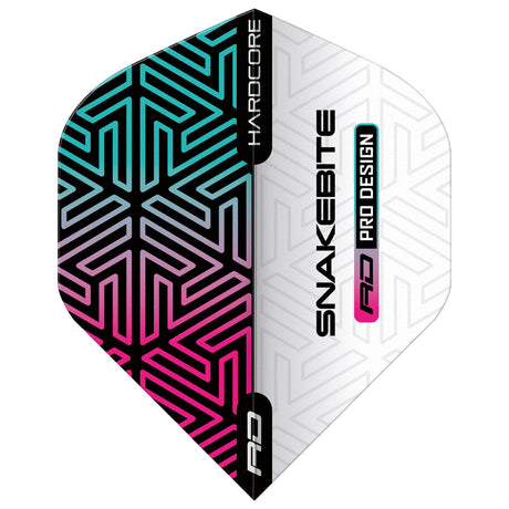 3 x Sets Hardcore Snakebite Flight Pack Standard Dart Flights by Red Dragon - view 2