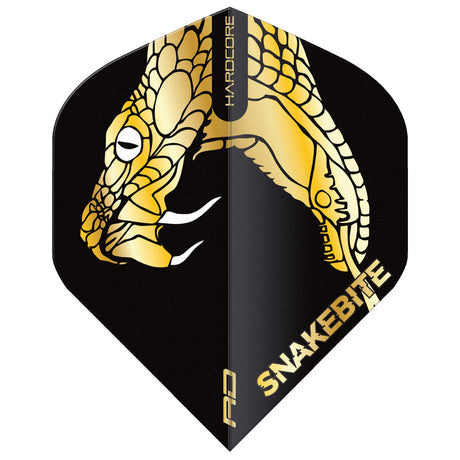 3 x Sets Hardcore Snakebite Flight Pack Standard Dart Flights by Red Dragon - view 3