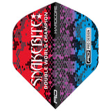 3 x Sets Hardcore Snakebite Flight Pack Standard Dart Flights by Red Dragon - view 4