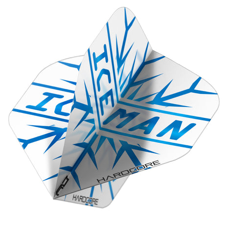3 x Sets Hardcore Iceman Flight Pack Standard Dart Flights by Red Dragon - view 5