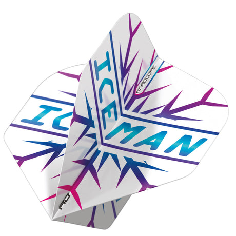 3 x Sets Hardcore Iceman Flight Pack Standard Dart Flights by Red Dragon - view 7