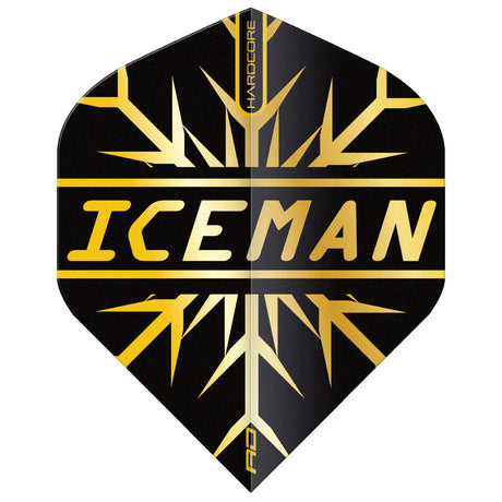 3 x Sets Hardcore Iceman Flight Pack Standard Dart Flights by Red Dragon - view 3