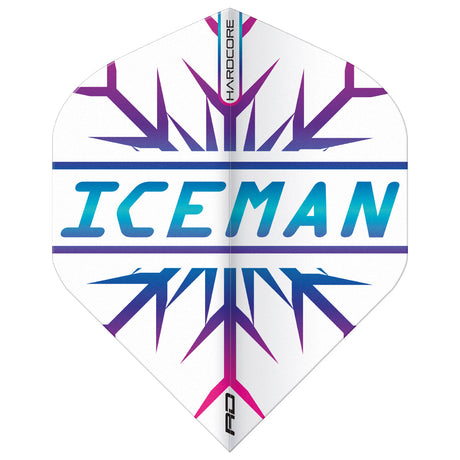 3 x Sets Hardcore Iceman Flight Pack Standard Dart Flights by Red Dragon - view 4