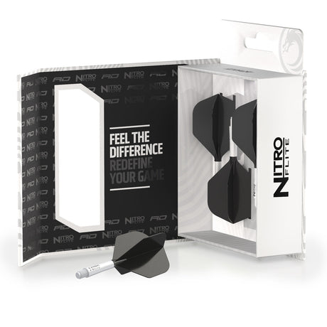 Nitro Flite Integrated Flight & Shaft White & Black No2 by Red Dragon - view 5