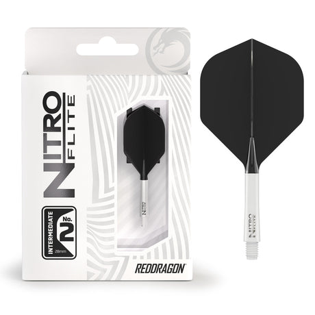 Nitro Flite Integrated Flight & Shaft White & Black No2 by Red Dragon - view 9