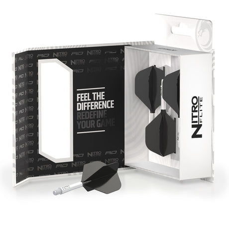 Nitro Flite Integrated Flight & Shaft White & Black No2 by Red Dragon - view 10