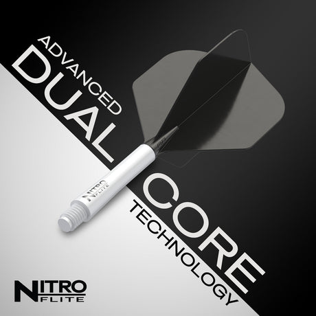 Nitro Flite Integrated Flight & Shaft White & Black No2 by Red Dragon - view 11