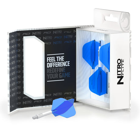 Nitro Flite Integrated Flight & Shaft White & Blue No2 by Red Dragon - view 5