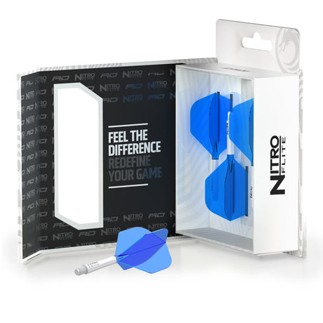 Nitro Flite Integrated Flight & Shaft White & Blue No2 by Red Dragon - view 10