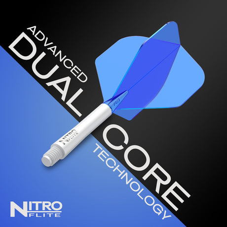 Nitro Flite Integrated Flight & Shaft White & Blue No2 by Red Dragon - view 11