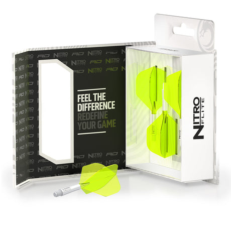 Nitro Flite Integrated Flight & Shaft White & Yellow No2 by Red Dragon - view 5