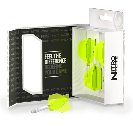 Nitro Flite Integrated Flight & Shaft White & Yellow No2 by Red Dragon - view 10