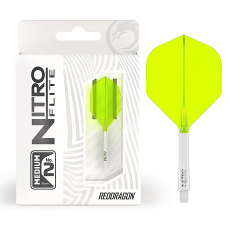 Nitro Flite Integrated Flight & Shaft White & Yellow No2 by Red Dragon - view 14