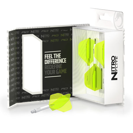 Nitro Flite Integrated Flight & Shaft White & Yellow No2 by Red Dragon - view 15