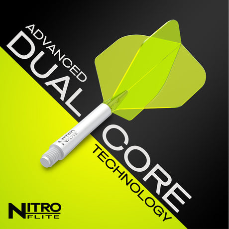 Nitro Flite Integrated Flight & Shaft White & Yellow No2 by Red Dragon - view 16