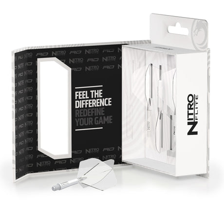 Nitro Flite Integrated Flight & Shaft White & Clear No2 by Red Dragon - view 5