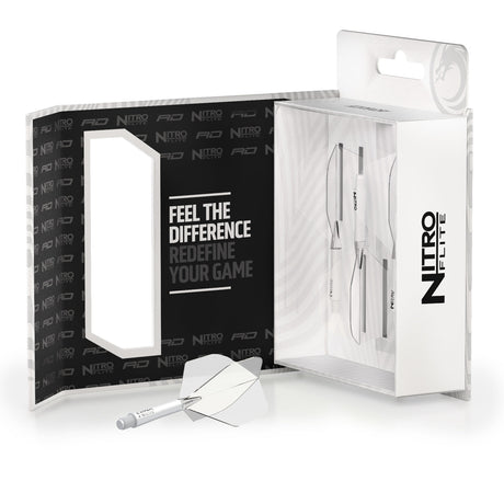 Nitro Flite Integrated Flight & Shaft White & Clear No2 by Red Dragon - view 10