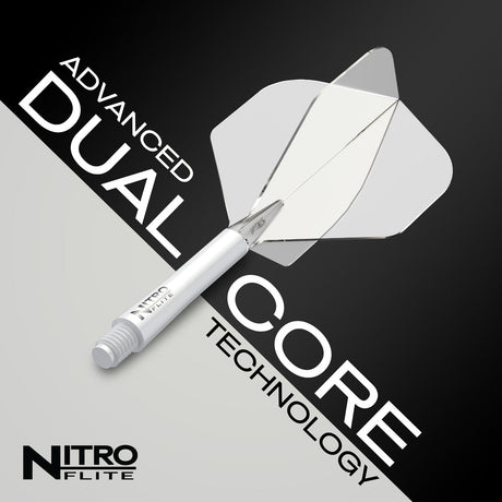 Nitro Flite Integrated Flight & Shaft White & Clear No2 by Red Dragon - view 11