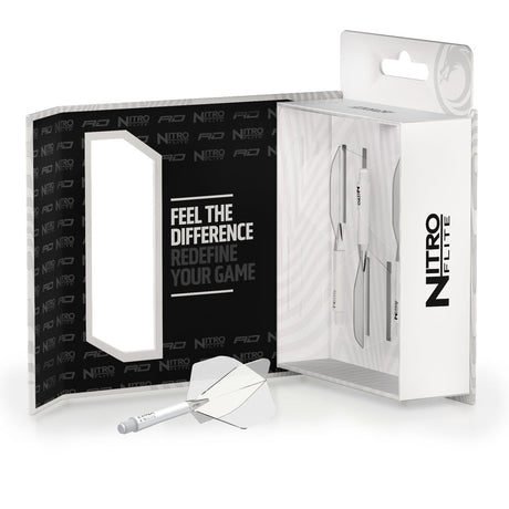 Nitro Flite Integrated Flight & Shaft White & Clear No2 by Red Dragon - view 15