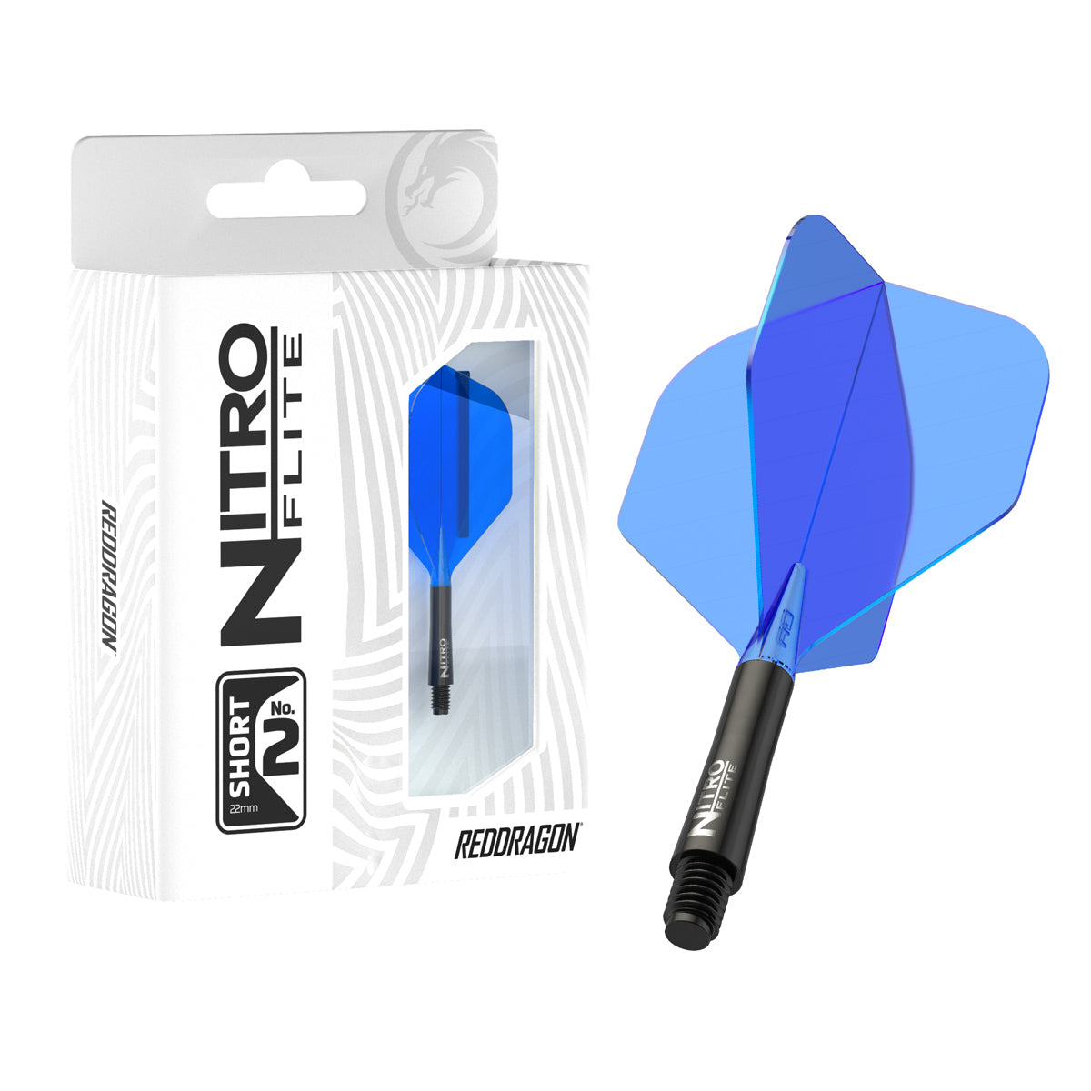 Nitro Flite Integrated Flight & Shaft Black & Blue No2 by Red Dragon - view 2