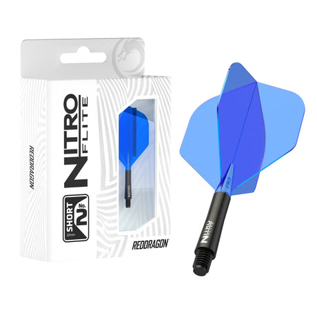 Nitro Flite Integrated Flight & Shaft Black & Blue No2 by Red Dragon - view 2