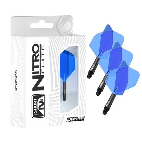 Nitro Flite Integrated Flight & Shaft Black & Blue No2 by Red Dragon - view 3