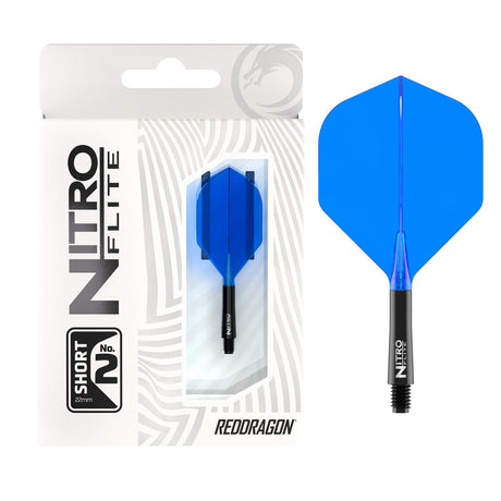 Nitro Flite Integrated Flight & Shaft Black & Blue No2 by Red Dragon - view 4
