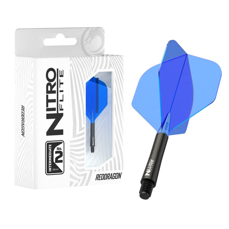 Nitro Flite Integrated Flight & Shaft Black & Blue No2 by Red Dragon - view 7