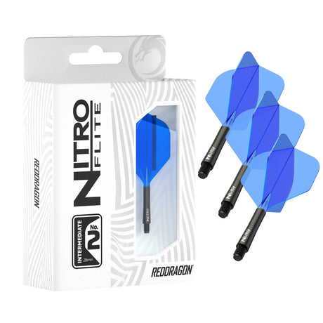 Nitro Flite Integrated Flight & Shaft Black & Blue No2 by Red Dragon - view 8