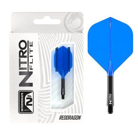 Nitro Flite Integrated Flight & Shaft Black & Blue No2 by Red Dragon - view 9