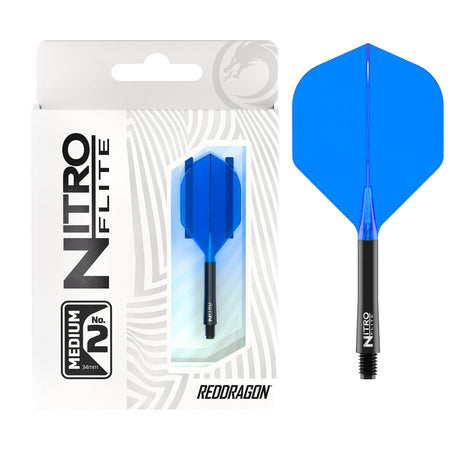 Nitro Flite Integrated Flight & Shaft Black & Blue No2 by Red Dragon - view 14