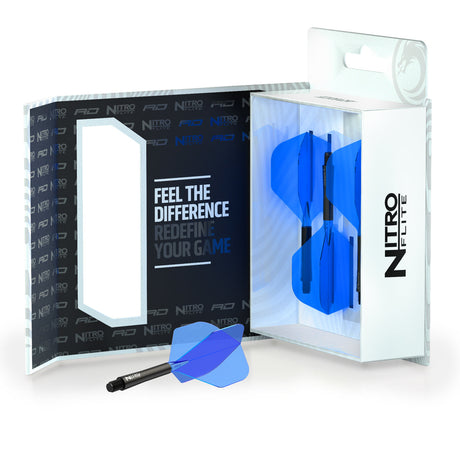 Nitro Flite Integrated Flight & Shaft Black & Blue No2 by Red Dragon - view 15