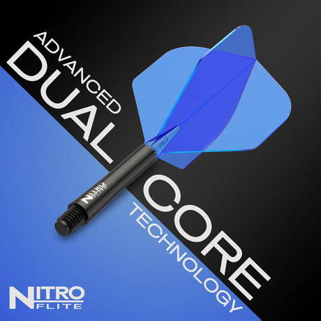 Nitro Flite Integrated Flight & Shaft Black & Blue No2 by Red Dragon - view 16
