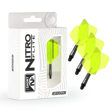 Nitro Flite Integrated Flight & Shaft Black & Yellow No2 by Red Dragon - view 3