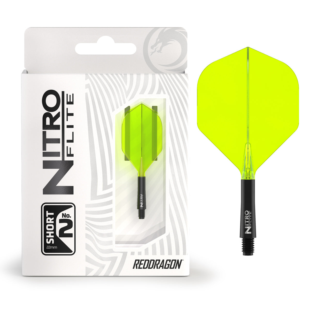 Nitro Flite Integrated Flight & Shaft Black & Yellow No2 by Red Dragon - view 4