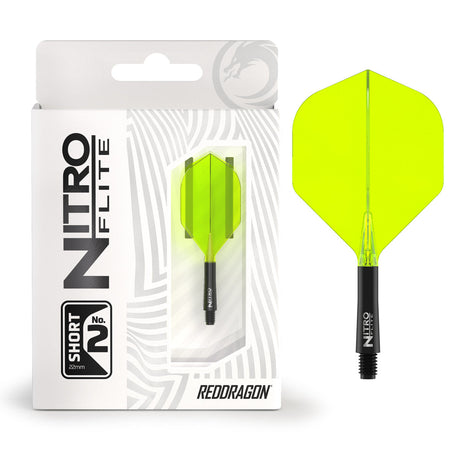 Nitro Flite Integrated Flight & Shaft Black & Yellow No2 by Red Dragon - view 4