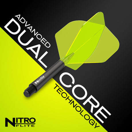 Nitro Flite Integrated Flight & Shaft Black & Yellow No2 by Red Dragon - view 6