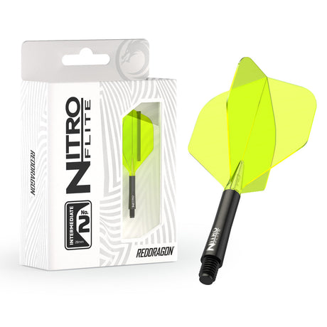 Nitro Flite Integrated Flight & Shaft Black & Yellow No2 by Red Dragon - view 7