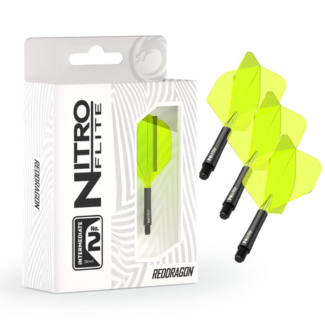 Nitro Flite Integrated Flight & Shaft Black & Yellow No2 by Red Dragon - view 8