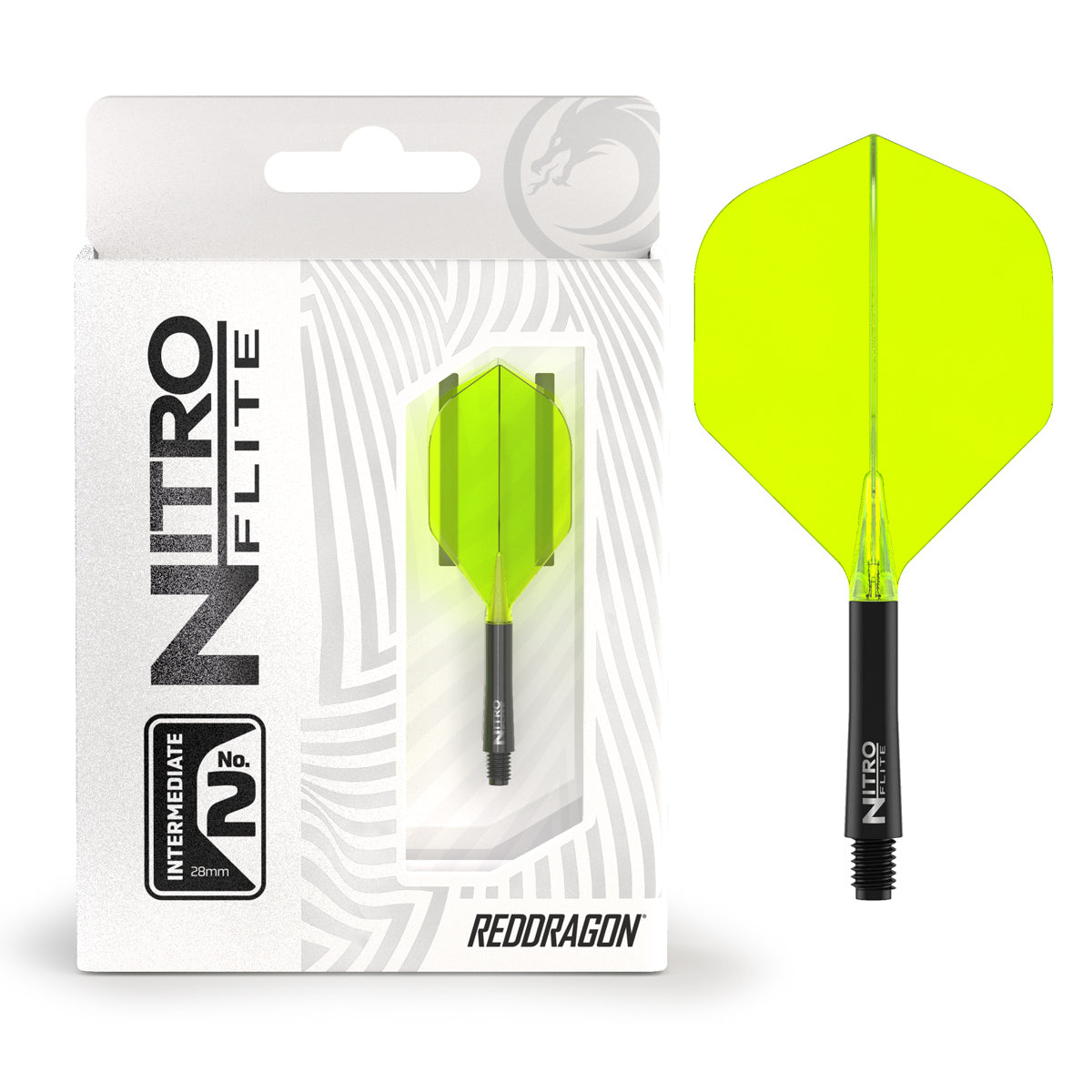 Nitro Flite Integrated Flight & Shaft Black & Yellow No2 by Red Dragon - view 9