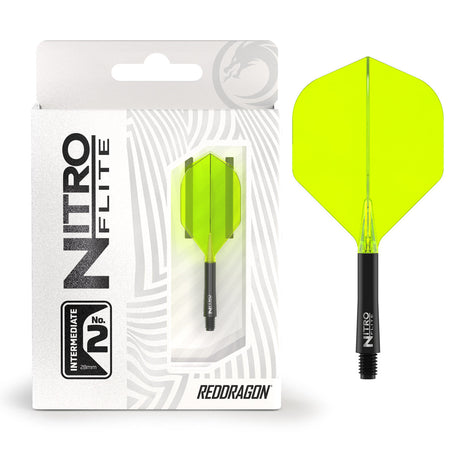 Nitro Flite Integrated Flight & Shaft Black & Yellow No2 by Red Dragon - view 9